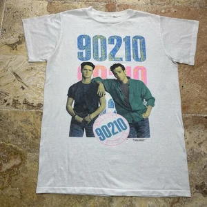 Vintage 90s Beverly Hills 90210 T-Shirt Allison Flame Resistant USA Large - Picture 1 of 12