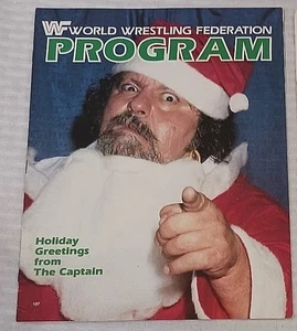 Vintage 1983 WWF Wrestling Program WWE House Show 107 Albano Santa Christmas WWE - Picture 1 of 1