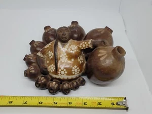 Vintage Ricardo Castillo Artist Signed Pottery Figurine OOAK Clay Art Rare! - Picture 1 of 11