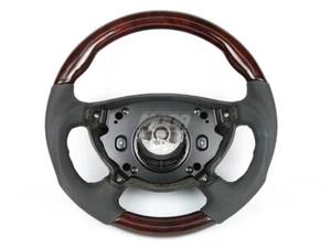 Mercedes W211 E Class Sport Steering Wheel Walnut Wood - Foto 1 di 4