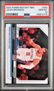 PSA 10 Jalen Brunson 2024-25 Panini Instant #253 Print Run /82 - Picture 1 of 3