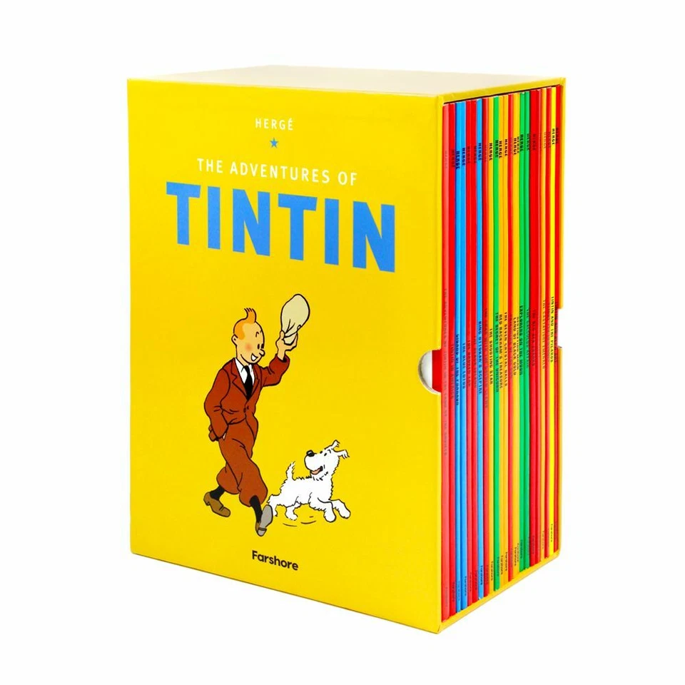 The Adventures Of Tintin Paperback Box Set 23 Book Titles Set Collection | Herge - Image 1 of 4