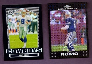 2007 Topps ~ TONY ROMO ~ 2 Card Refractor Lot ~ Inserts !! - Picture 1 of 2