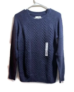 Sonoma Goods For Life Damen Junior Pullover Navy Blau Langarm Größe XS Neu mit Etikett - Bild 1 von 3