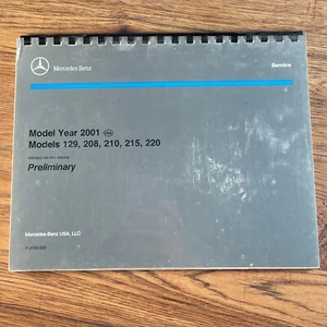 2001 MERCEDES Models 129, 208, 210, 215, 220 service manual Preliminary OEM USA - Picture 1 of 3