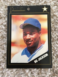 BO JACKSON ODD BALL FRANKLIN GLOVE TAG 1990 KANSAS CITY ROYALS BASEBALL CARD