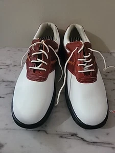 Golf, FootJoy Contour Series Damen-Golfschuhe weiß & braun Größe 7M, #94125 - Bild 1 von 21