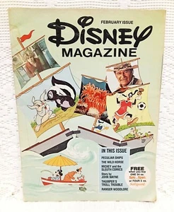 VTG 1977 DISNEY MAGAZINE John Wayne JODIE FOSTER Freaky Friday MICKEY GOOFY  - Picture 1 of 14