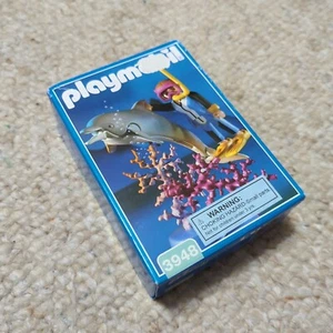 Playmobil 3948 Diver and Dolphin Figure Reef Underwater NEW SEALED Read - Picture 1 of 7