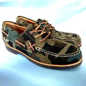 Polo Ralph Lauren Ranger Suede Leather Camo MILITANT DECKER=12,NWBOX-$200 - Picture 1 of 2
