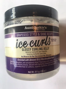 Aunt Jackie's Grapeseed Style & Shine Recipes ICE CURLS Glossy Curling Jelly - Picture 1 of 4