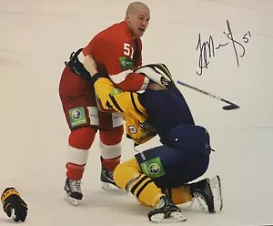 Jon “NASTY” MIRASTY Signed 8x10 Photo! PRO HOCKEY TOUGH GUY! AHL! KHL! W/coa - Picture 1 of 2