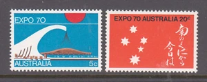 Australia 1970 EXPO'70 OSAKA JAPAN MNH set 2 stamps.Well centered. - Picture 1 of 1