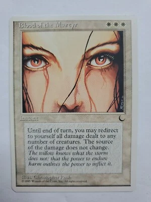 MTG Magic The Gathering Card Blood of the Martyr Instant White Chronicles 1995 - Image 1 of 2