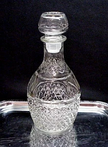 Vintage Princess House Decanter & Stopper Wine Whiskey Liquor Diamond Cut 10" T - Picture 1 of 11