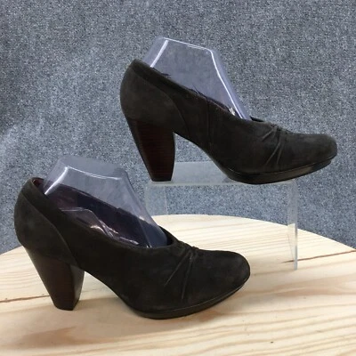 Indigo By Clarks Tacones Mujer 9 M Bombas Vestido Cono 85995 Gris Gamuza Sin Cordones Foto 1 de 4