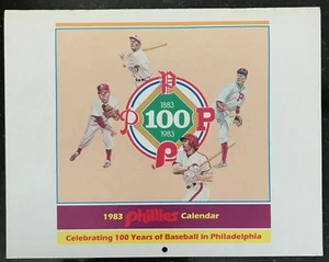 PHILADELPHIA PHILLIES 1883-1983 FOTOKALENDER 100 JAHRE BASEBALL - Bild 1 von 3