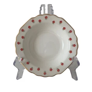 Plato de postre Lido WS George Blushing Rose Dalrymple flor roja blanco reemplazos - Imagen 1 de 17
