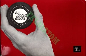 Vintage Leitz Leica "All about camera lenses" Book - Picture 1 of 1