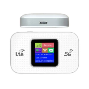 Modem Router Sim 4G 5G Wifi Hotspot Internet Portatile Ricaricabile display Led - Foto 1 di 7