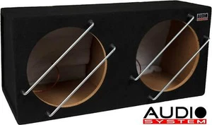 AUDIO SYSTEM G 12-2 Doppel-Leergehäuse Geschlossen 2x 30 Liter für 2x30 cm SUB - Picture 1 of 2