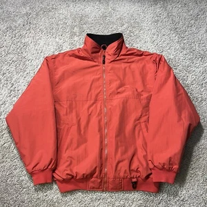 Vintage White Sierra Jacket Mens XL Red Orange Fleece Lined Full Zip Bomber EUC - Picture 1 of 8