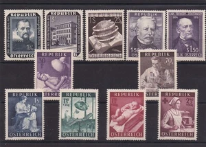 AUTRICHE SERIE DE 11 TIMBRES NEUF** N° 823 à 837 Cote: 96,10€ - Imagen 1 de 1