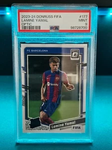 2023-24 Donruss Optic FIFA Soccer Rated Rookie Lamine Yamal RC PSA 9 Card - Bild 1 von 2