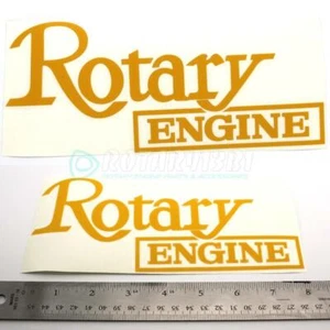YELLOW - ROTARY ENGINE DECAL- WANKEL RX7 RX2 RX8 RX7 REPU R100 RE 12A 13B 20B - Picture 1 of 1