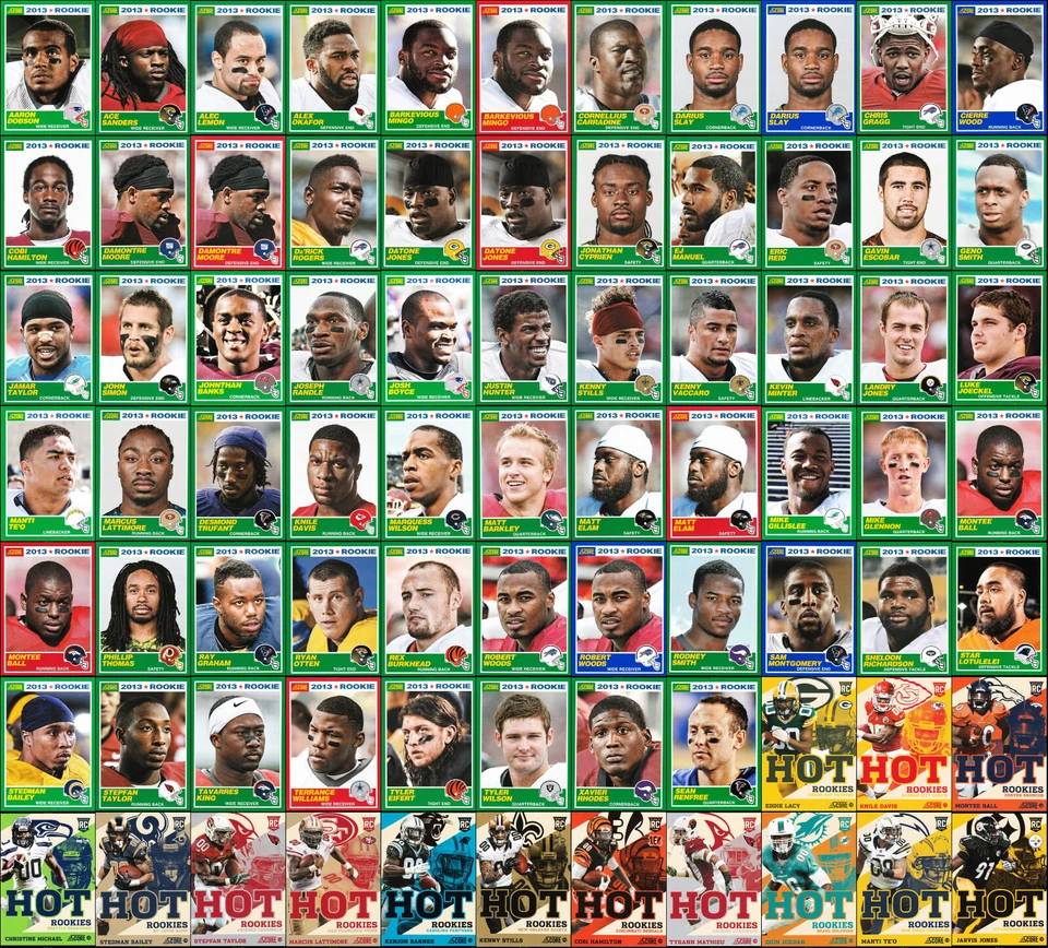 2013 Score Football ROOKIE CARDS Pick Your Player(s) See Description - Image 1 of 1