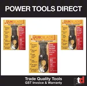 NEW QUICKBLADE MULTI TOOL BLADES (PACK OF 3) - FINE TOOTH BI METAL HIGH QUALITY - Picture 1 of 2