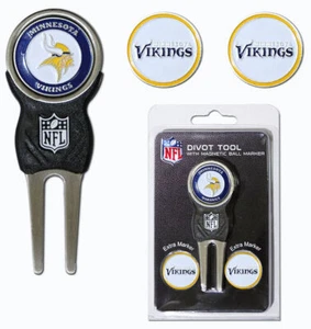 Minnesota Vikings Golf Divot Tool with 3 Markers - Picture 1 of 1