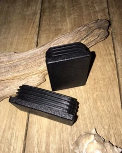 2 Stück Stopfen für Zaunpfosten Gitterstabmatten 60x40x2mm Pfosten Zaun schwarz - Bild 1 von 4