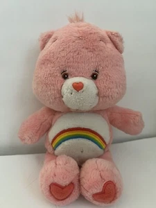 Care Bear Cheer Bear rosa Regenbogen Stofftier Bär 13 cm - Bild 1 von 4