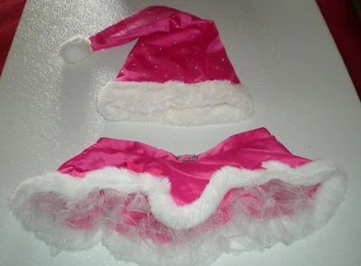 Victoria's Secret Santa Baby Skirt & Pink Sparkly Rhinestone Santa Hat  RARE! - Image 1 of 4