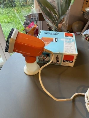 Rowenta brosse a défroisser repasser dress fit DA-51 orange vintage en boite - Photo 1/4