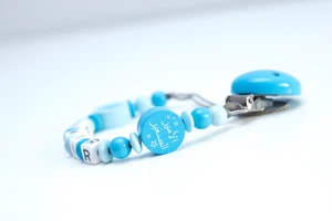 ☆ Schnullerkette mit Namen ★ Arabisch ما شاء الله Mashallah☆ Prinz الأمير الصغير - Bild 1 von 4