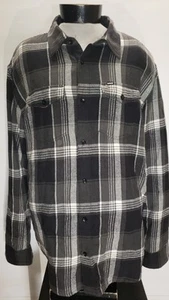 HURLEY Mens XL X-Large Flannel Button-up shirt Combine ship Discount - Picture 1 of 2