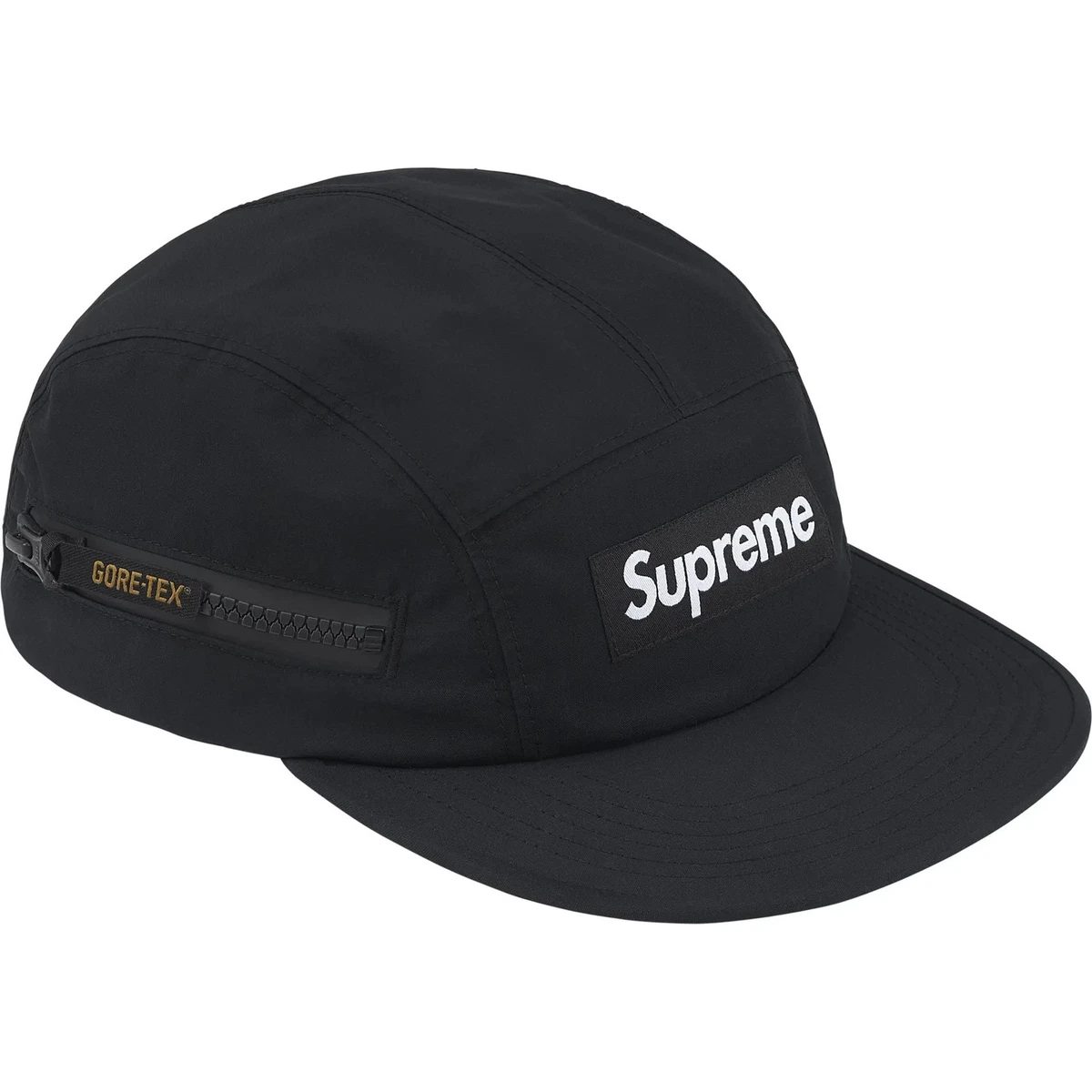 帽子 Supreme 25SS GORE-TEX Camp Cap Black Supreme FW25 GORE-TEX Zip Pocket Camp Cap Black One Size New Rare
