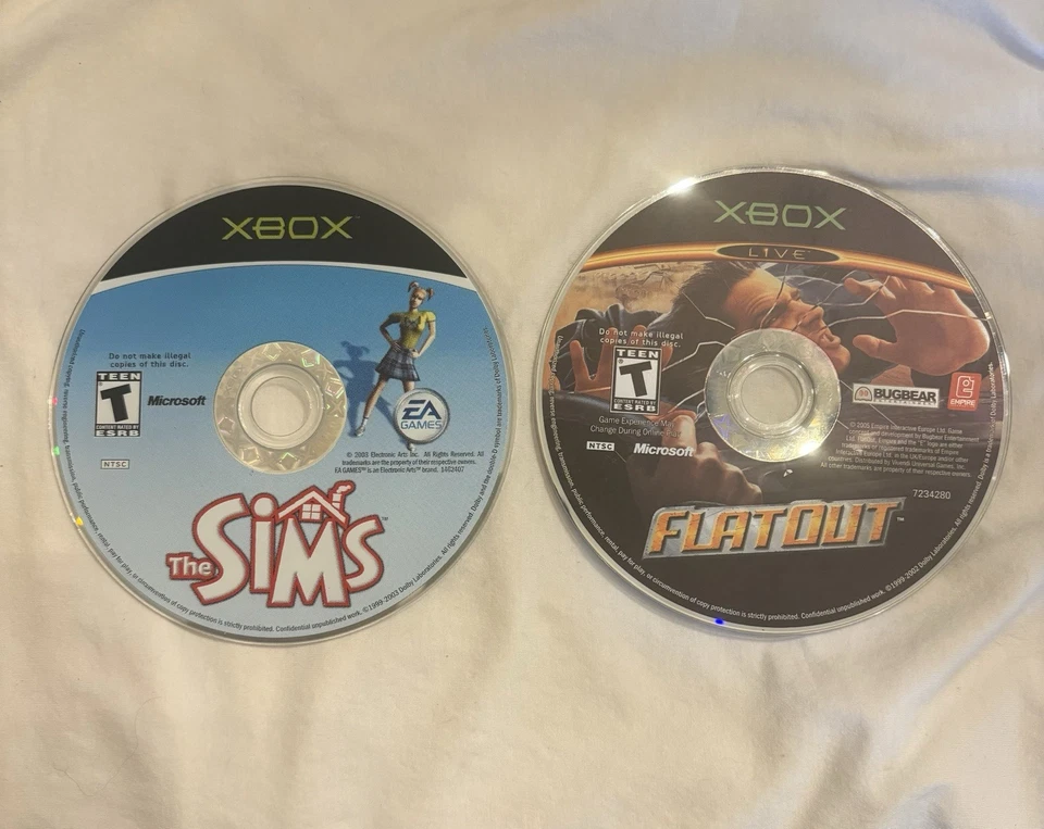 Xbox Games (The Sims, Flatout)  - Image 1 of 1