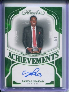 2024-25 FLAWLESS PASCAL SIAKAM EMERALD ACHIEVEMENTS AUTO 3/5 - Picture 1 of 2