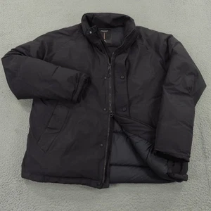 Proof Jacket Men Large Black Down Fill Insulated Magnetic Two Way Zip Huckberry - Picture 1 of 20