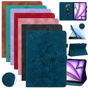 Für iPad Air Pro 13 11 M3 2025 11/10/9/8/7/6/5th Leder Schutz Hülle Tasche Cover - Bild 1 von 65