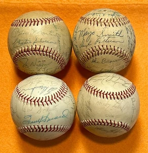 (4) Automático de béisbol firmado por el equipo de los Tigres de Detroit de la década de 1970 Al Kaline - Imagen 1 de 6