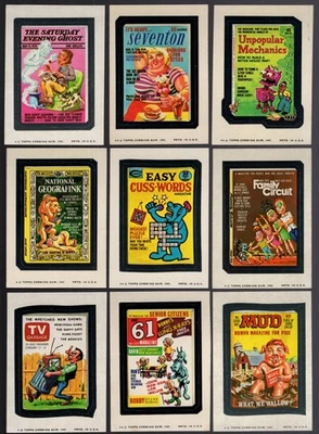 1974 Topps Wacky Packs Series 11 Complete Set 30/30 NM- Packages GULP DECAY MUD - Image 1 of 4