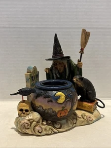 Jim Shore WITCH WITH CAULDRON 4006317 With Box  - Picture 1 of 14