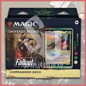 MAGIC THE GATHERING Fallout Commander Deck Scrappy Survivors PIP - Picture 1 of 2