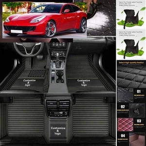 For Ferrari GTC4 Lusso Car Floor Mats Handmade Liners Anti-Slip Carpets - Imagen 1 de 25