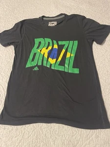 Adidas Climalite T Shirt Uomo BRASILE - Taglia Media - Foto 1 di 4