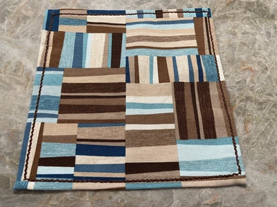 Juego de 9 servilletas de tela, rayas, 9" Foto 1 de 2